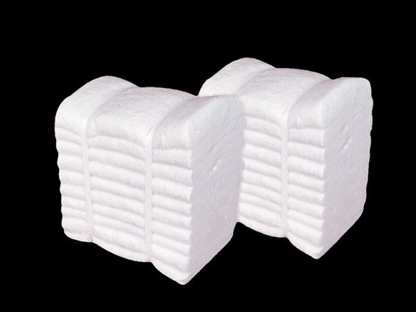 Ceramic fiber folding block